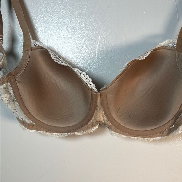 Third Love Beige Cream Lace Bra with Adjustable Straps Size 36D - Picture 12 of 14